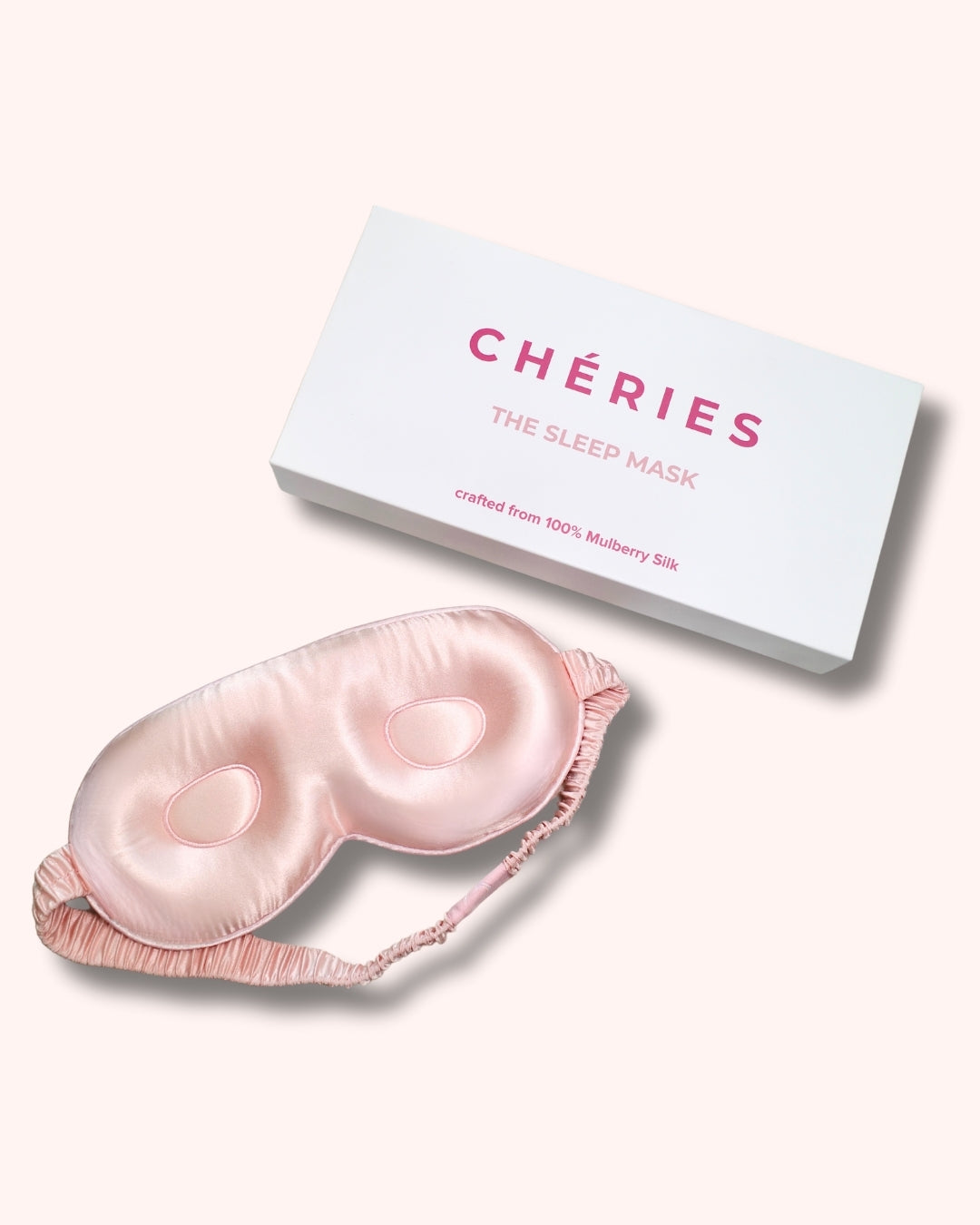 Mulberry Silk 3D Sleep Mask - Blush Pink