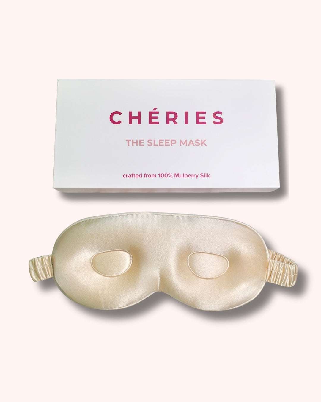 Mulberry Silk 3D Sleep Mask - Beige