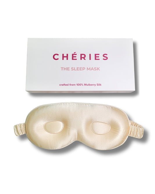 Mulberry Silk 3D Sleep Mask - Beige