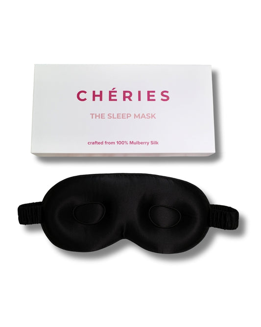 Mulberry Silk 3D Sleep Mask - Black