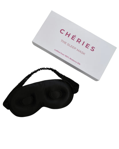 Mulberry Silk 3D Sleep Mask - Black