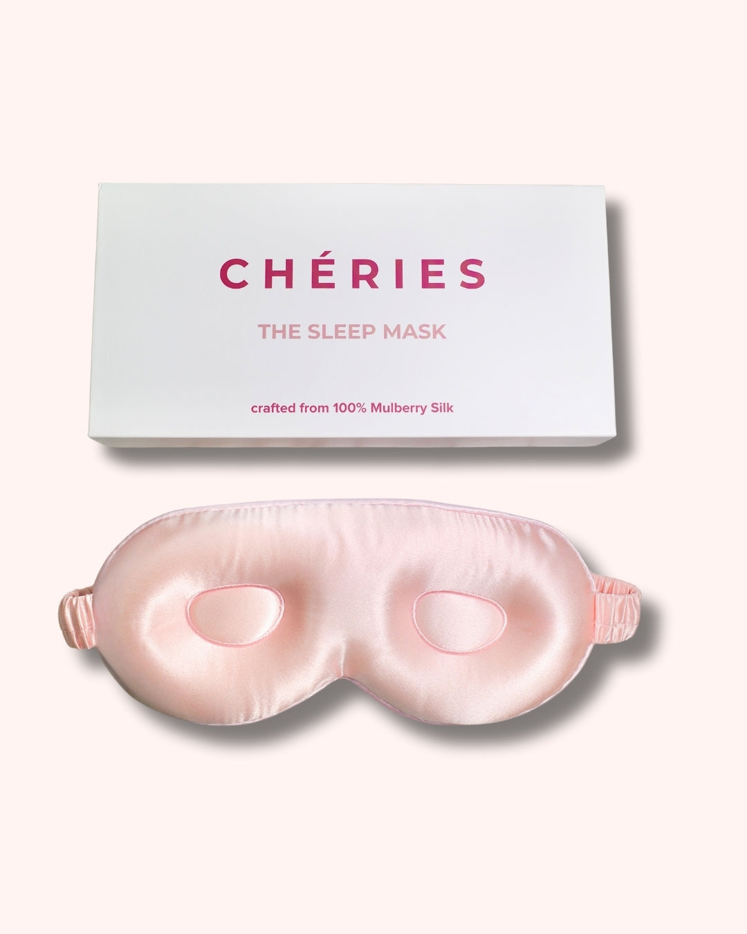 Mulberry Silk 3D Sleep Mask - Blush Pink