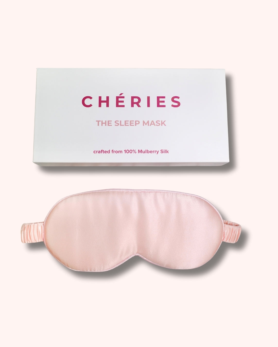 Mulberry Silk 3D Sleep Mask - Blush Pink