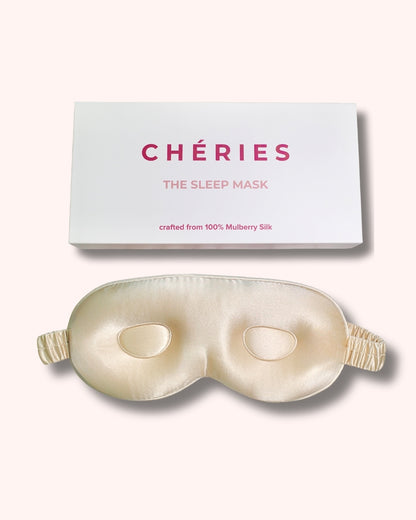 Mulberry Silk 3D Sleep Mask - Beige