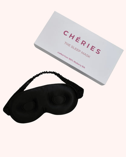 Mulberry Silk 3D Sleep Mask - Black