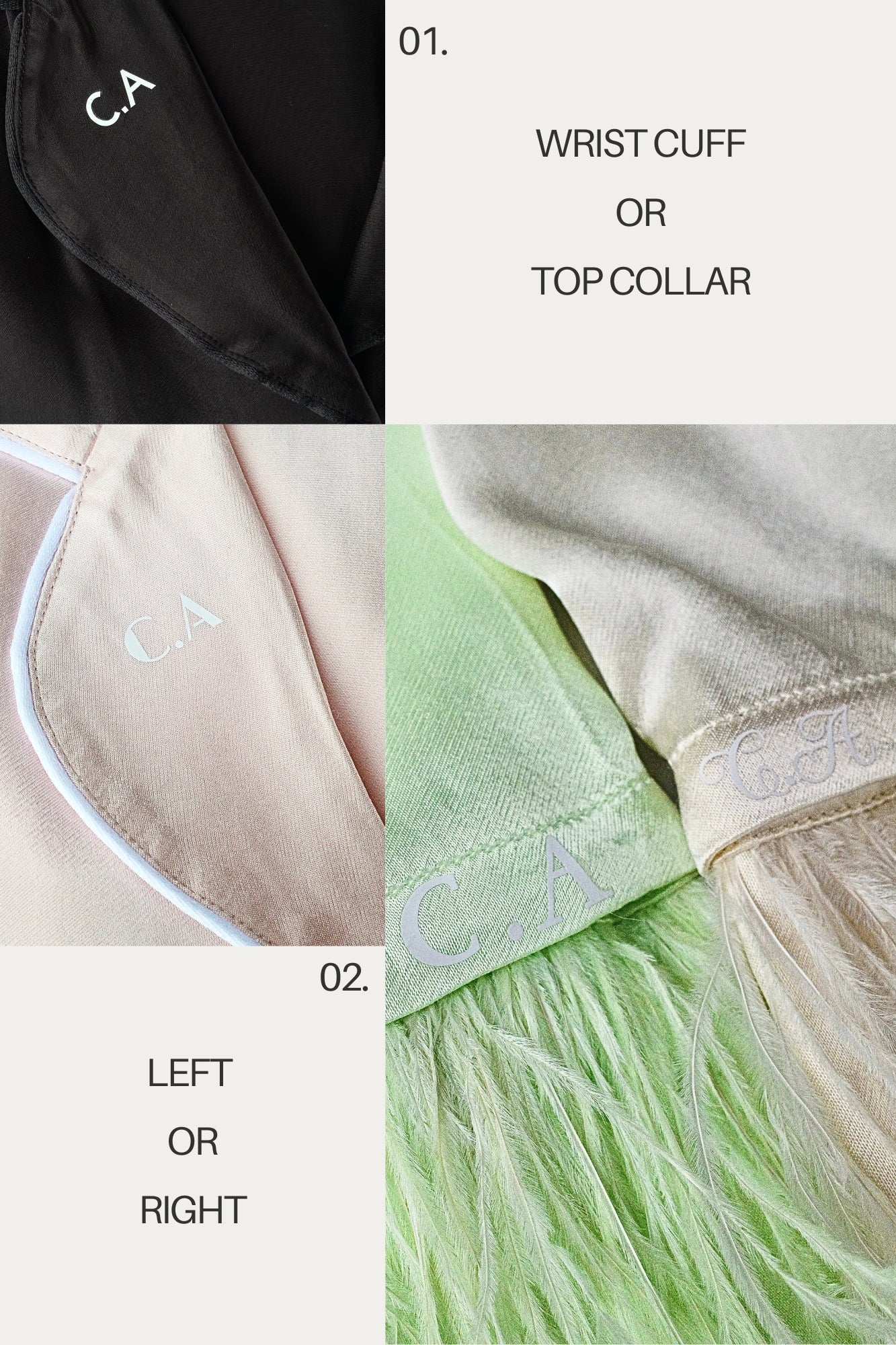 Luna - Luxury Pyjamas  Set with detachable fur - Lime Cream